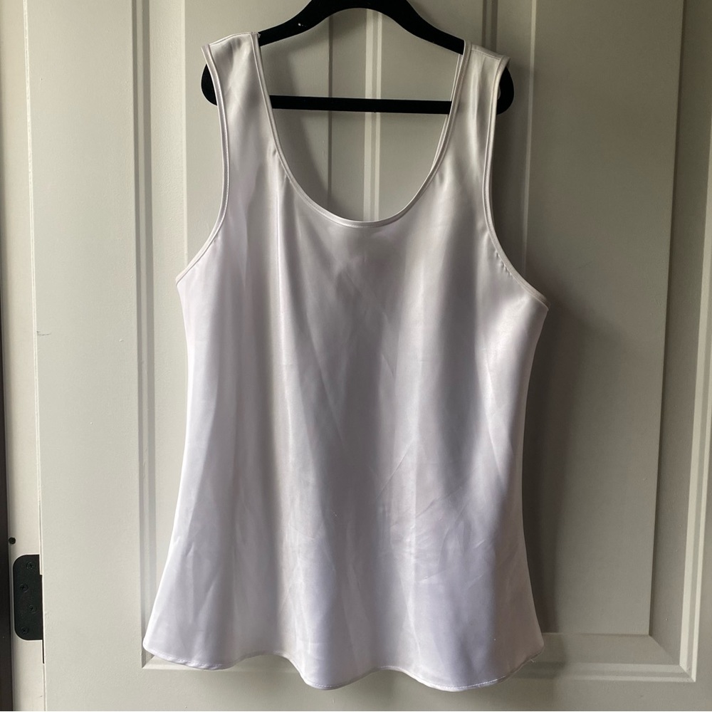 Vintage 80s/90s Night Magic by Cinema Etoile White Tank Top. Medium